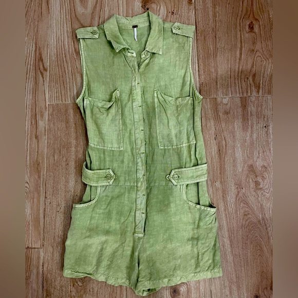 Young Fabulous & Broke Bayleaf Pigment Romper - Picture 3 of 5
